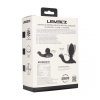 Vibrating and Rotating Silicone Anal Plug with Ball Stimulator - Black